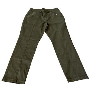 White House Black Market Olive Green Skinny Utility Pants